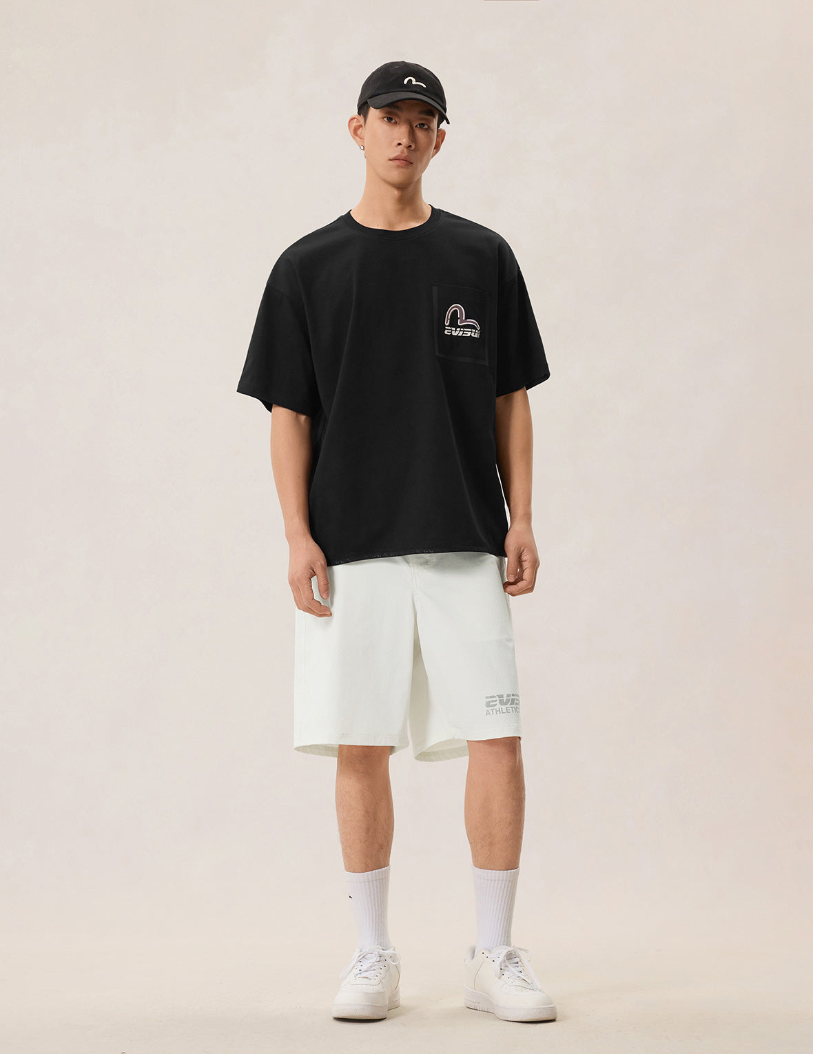 Belted-Waist Woven Shorts
