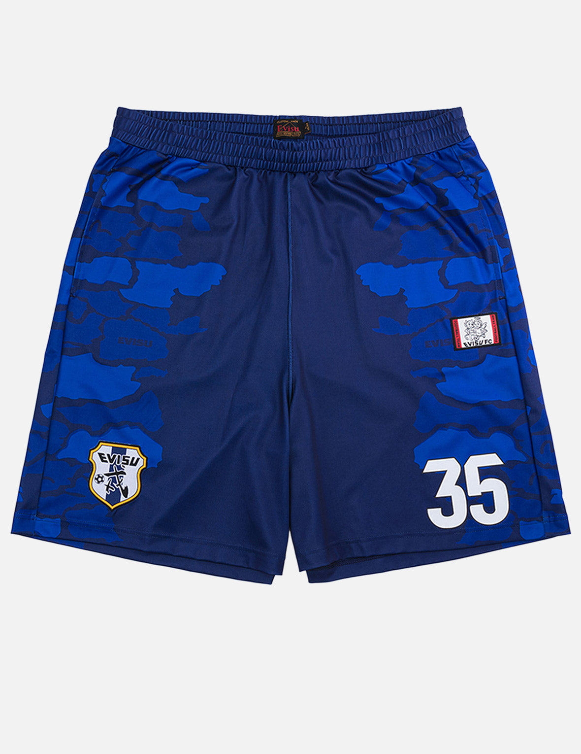 Ishigaki Camo Print Football Shorts