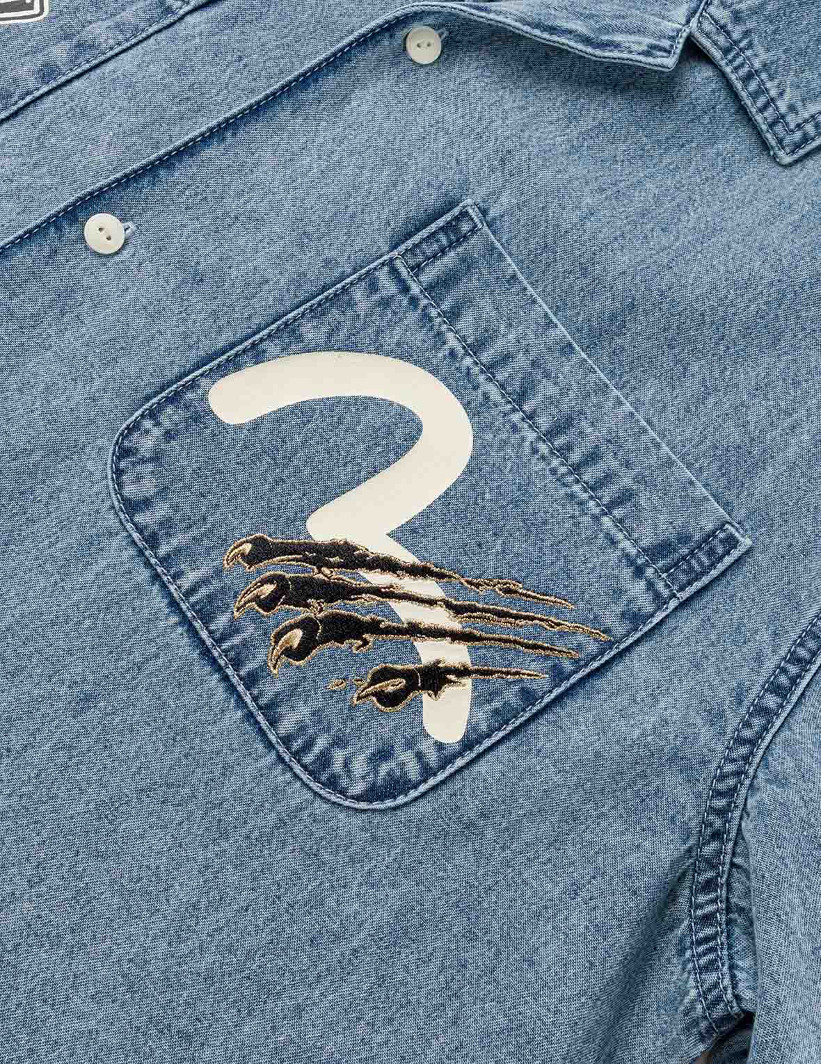 Dual Pocket Boxy Denim Shirt