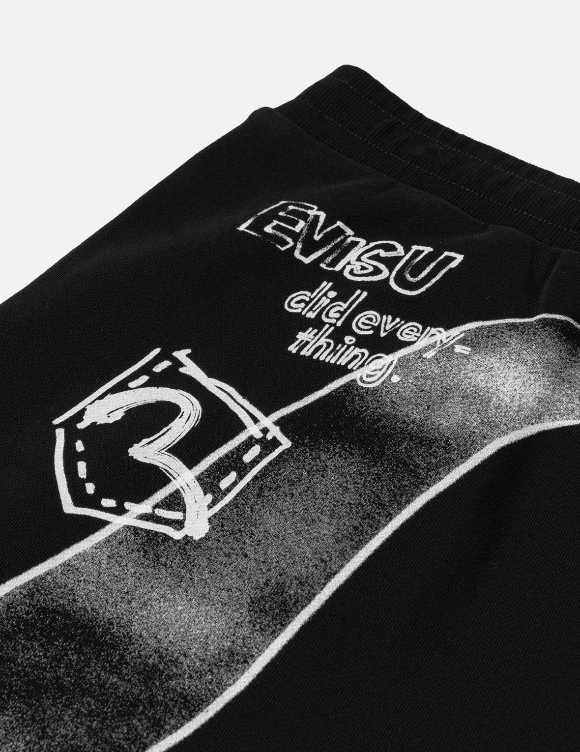 Hand-drawn Daicock Print Sweatshorts