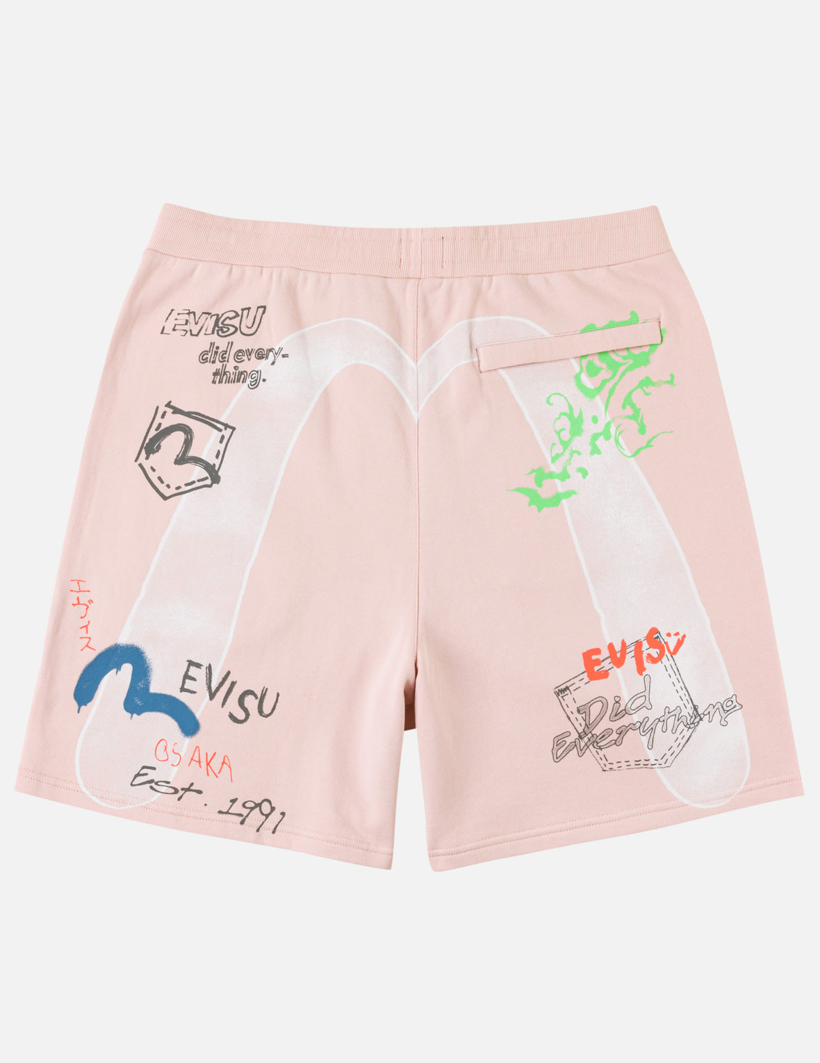 Hand-drawn Daicock Print Sweatshorts