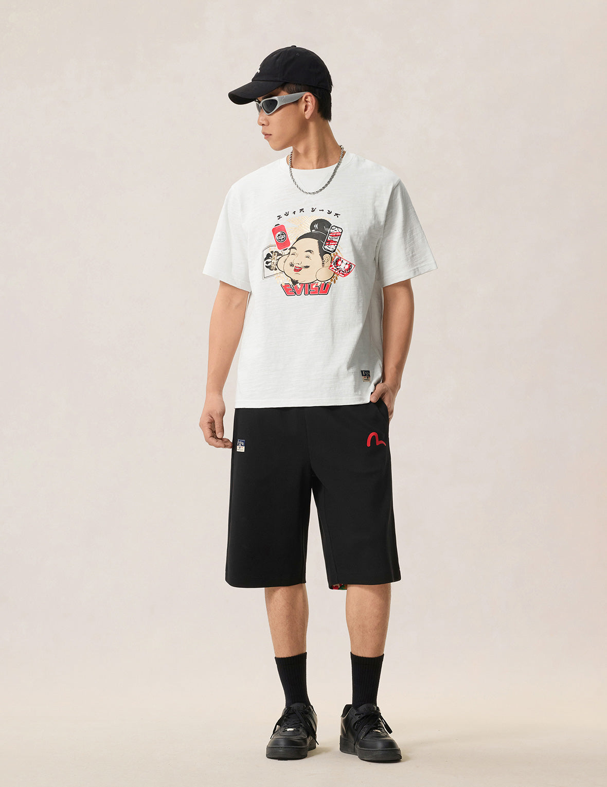 ESPINA sweatshorts パンツ エスピナ kiosquecc 00 Japanese Kite Daicock Sweatshorts – EVISU