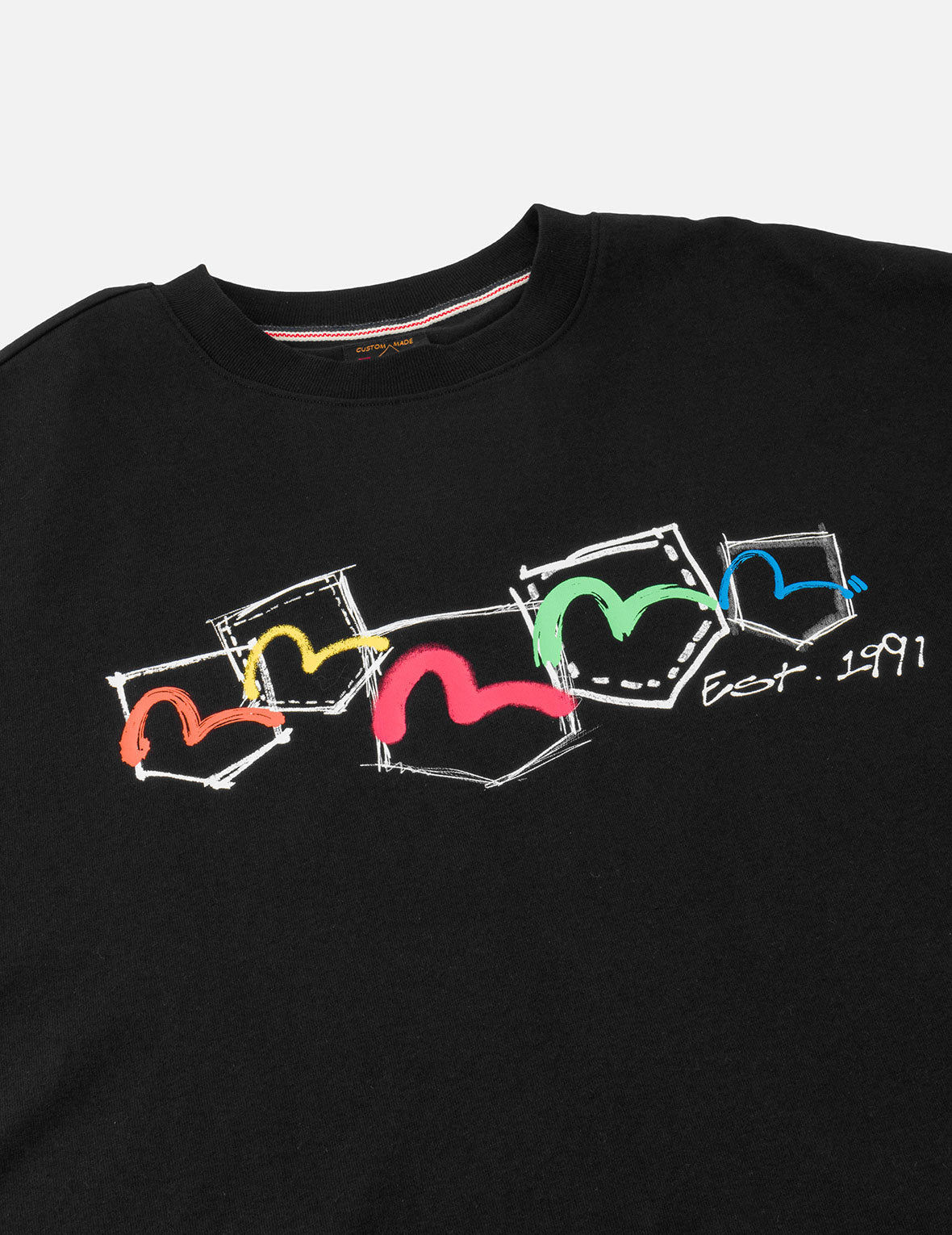 Hand-Drawn Multi-Pocket T-shirt