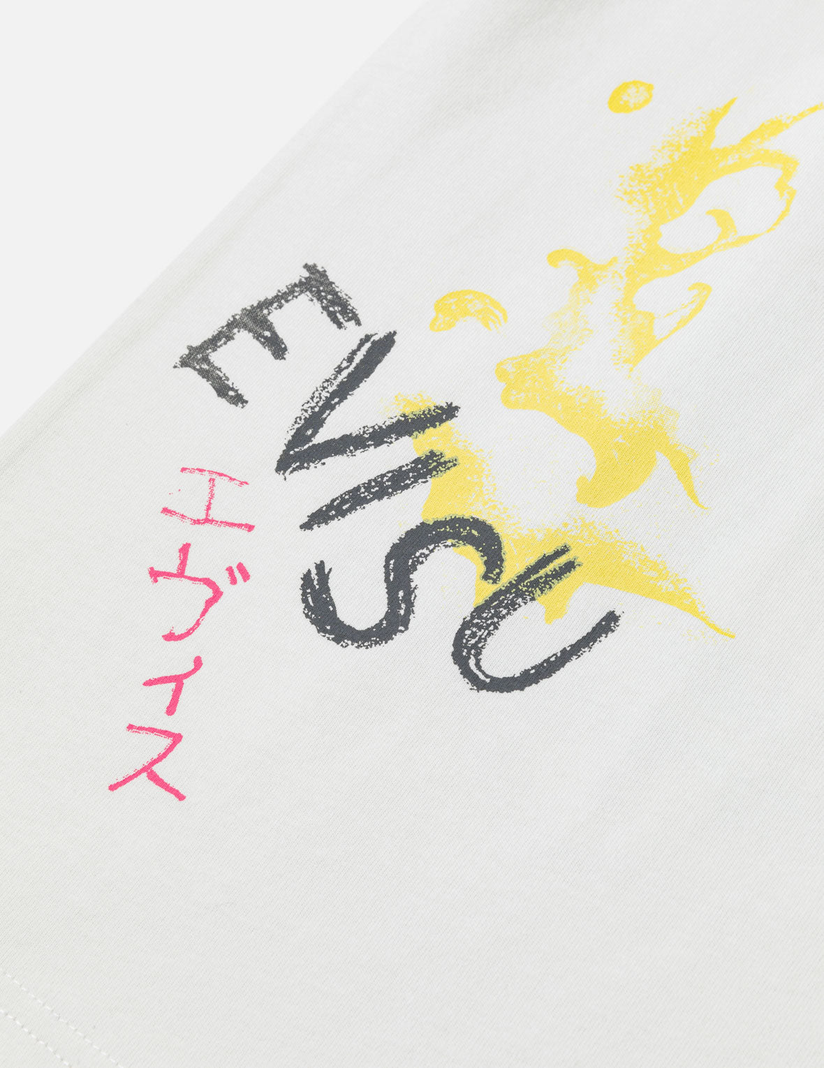 Hand-drawn Daicock and Multi-pocket Graffiti T-shirt