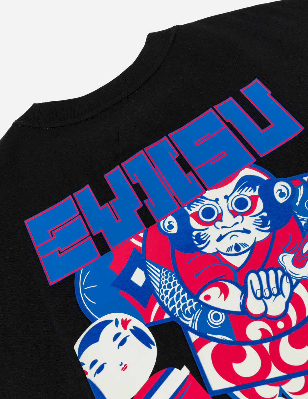 トップス 1998s SHINICHIRO ARAKAWA DOLL print tee Arcade style Daruma T-shirt – EVISU