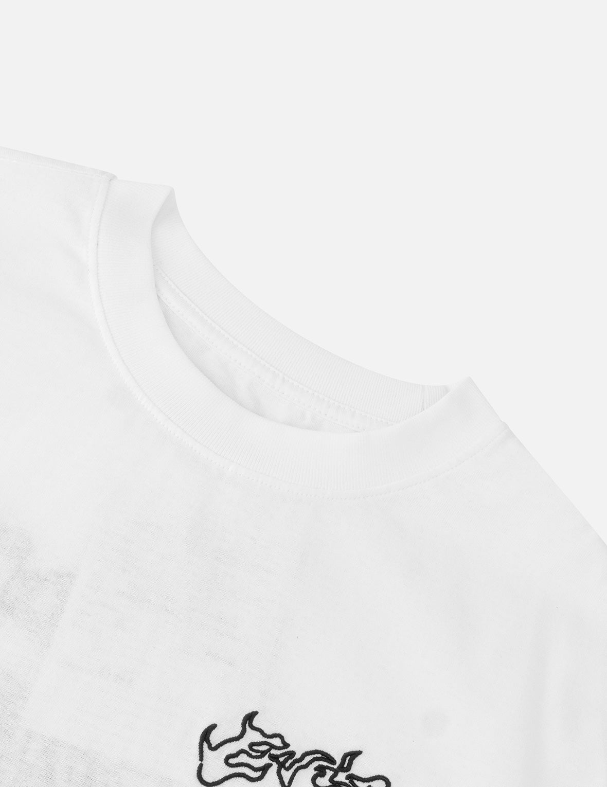 Skull Samurai Embroidery T-shirt