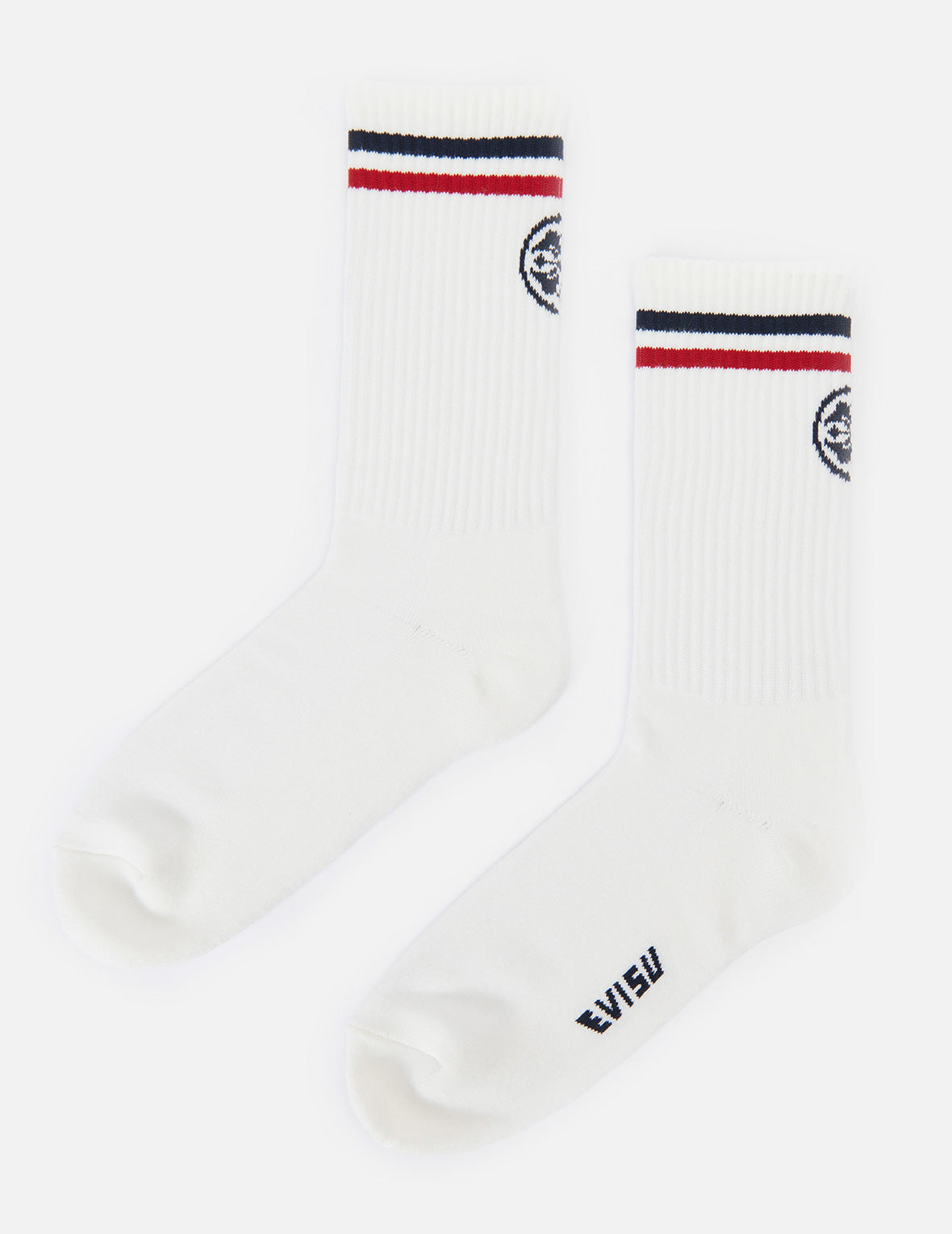 3-Pack Kamon and Stripe Jacquard Long Socks