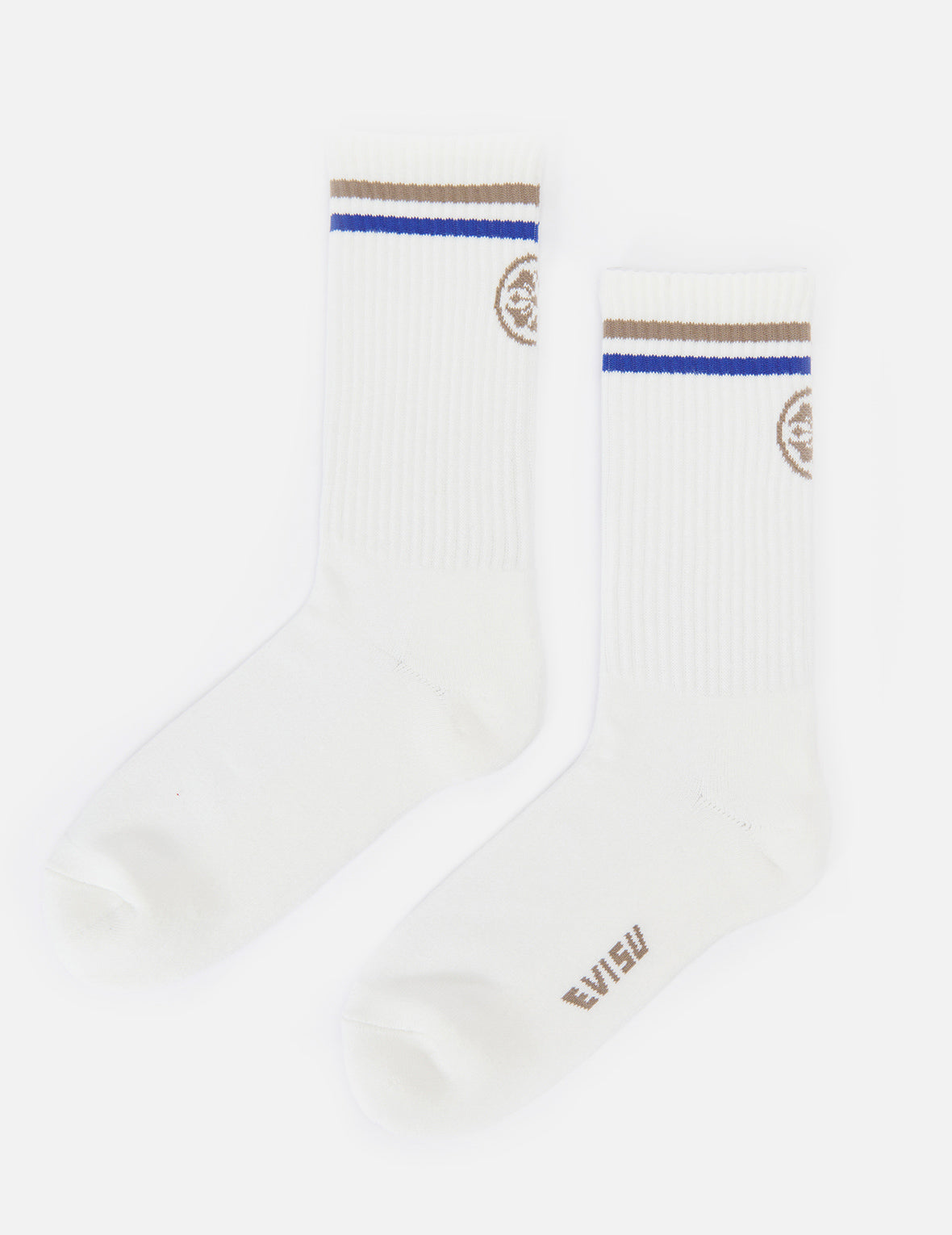 3-Pack Kamon and Stripe Jacquard Long Socks