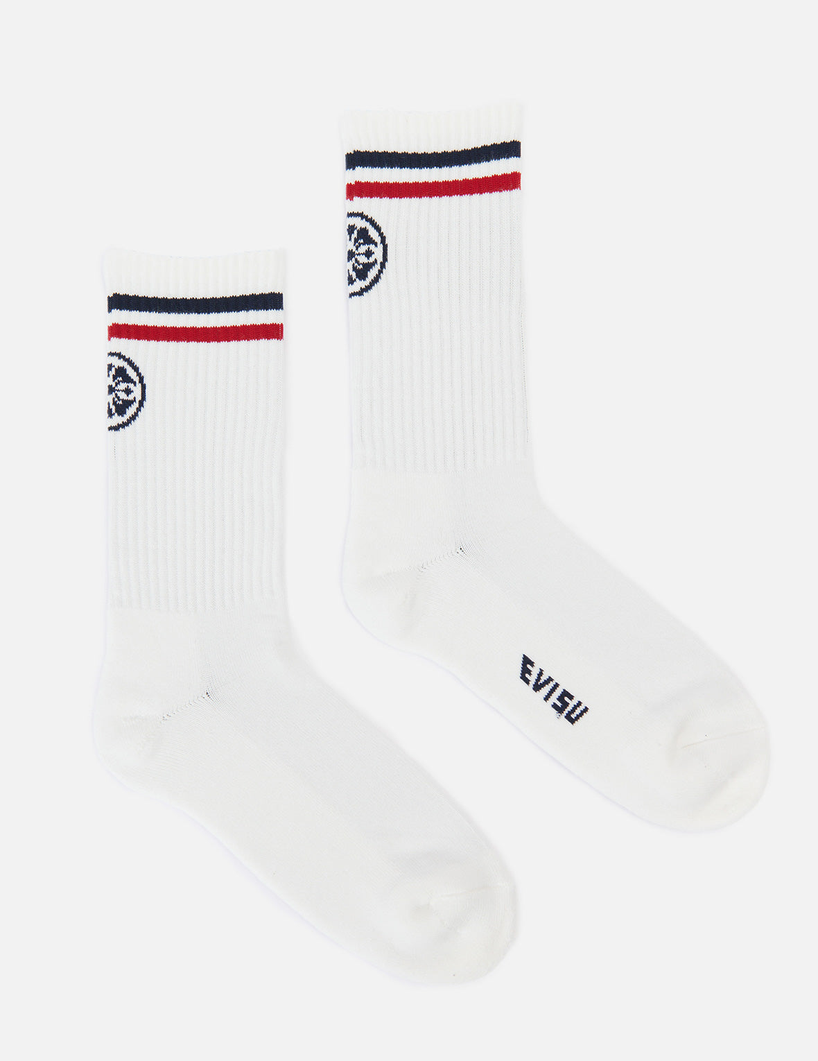 3-Pack Kamon and Stripe Jacquard Long Socks