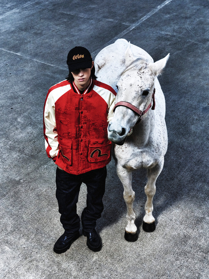 Evisu Logo Embroidery Cap - Black