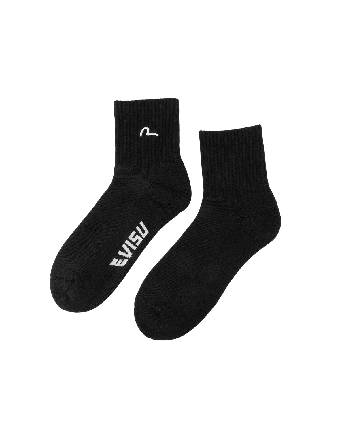 Seagull Embroidery Mid Socks
