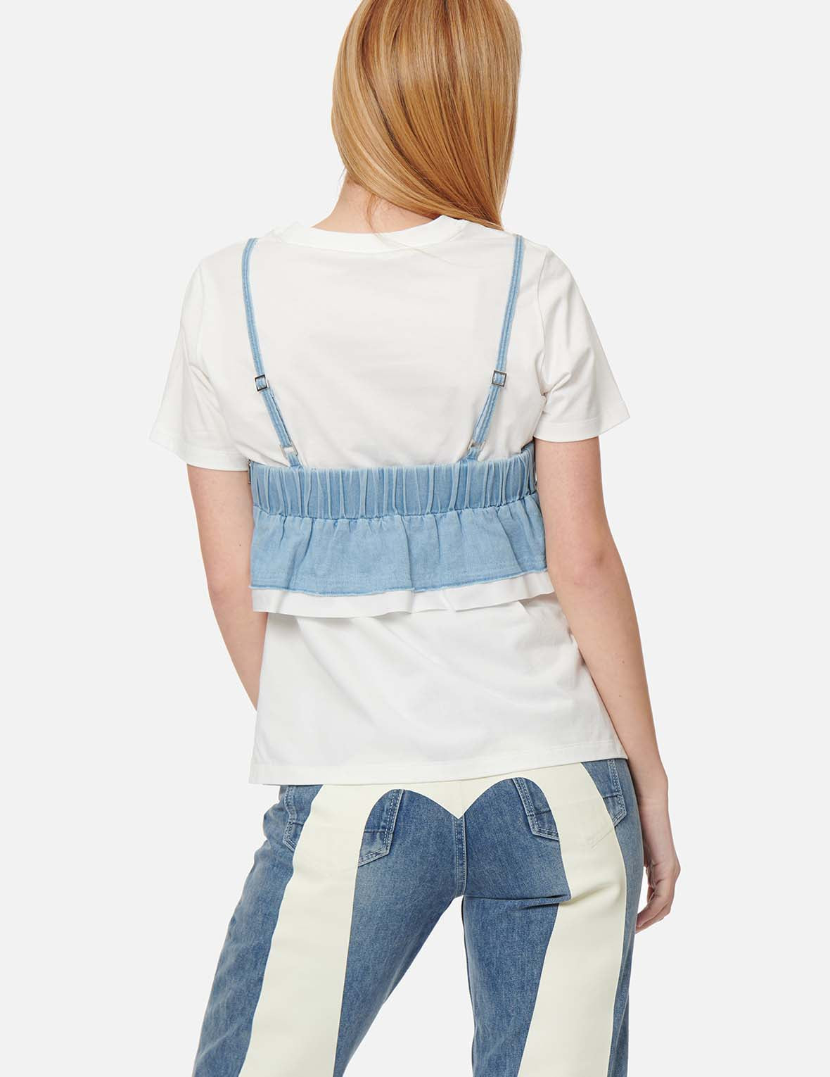 Seagull Embroidery 2-in-1 Top