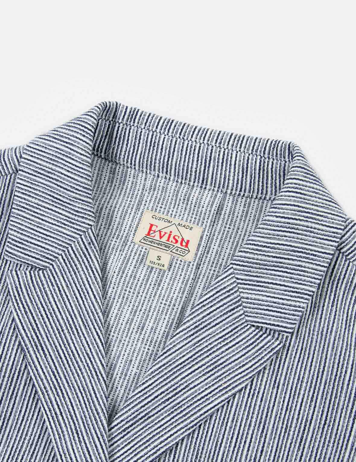 Seagull and Kamon Embroidery Jumpsuit