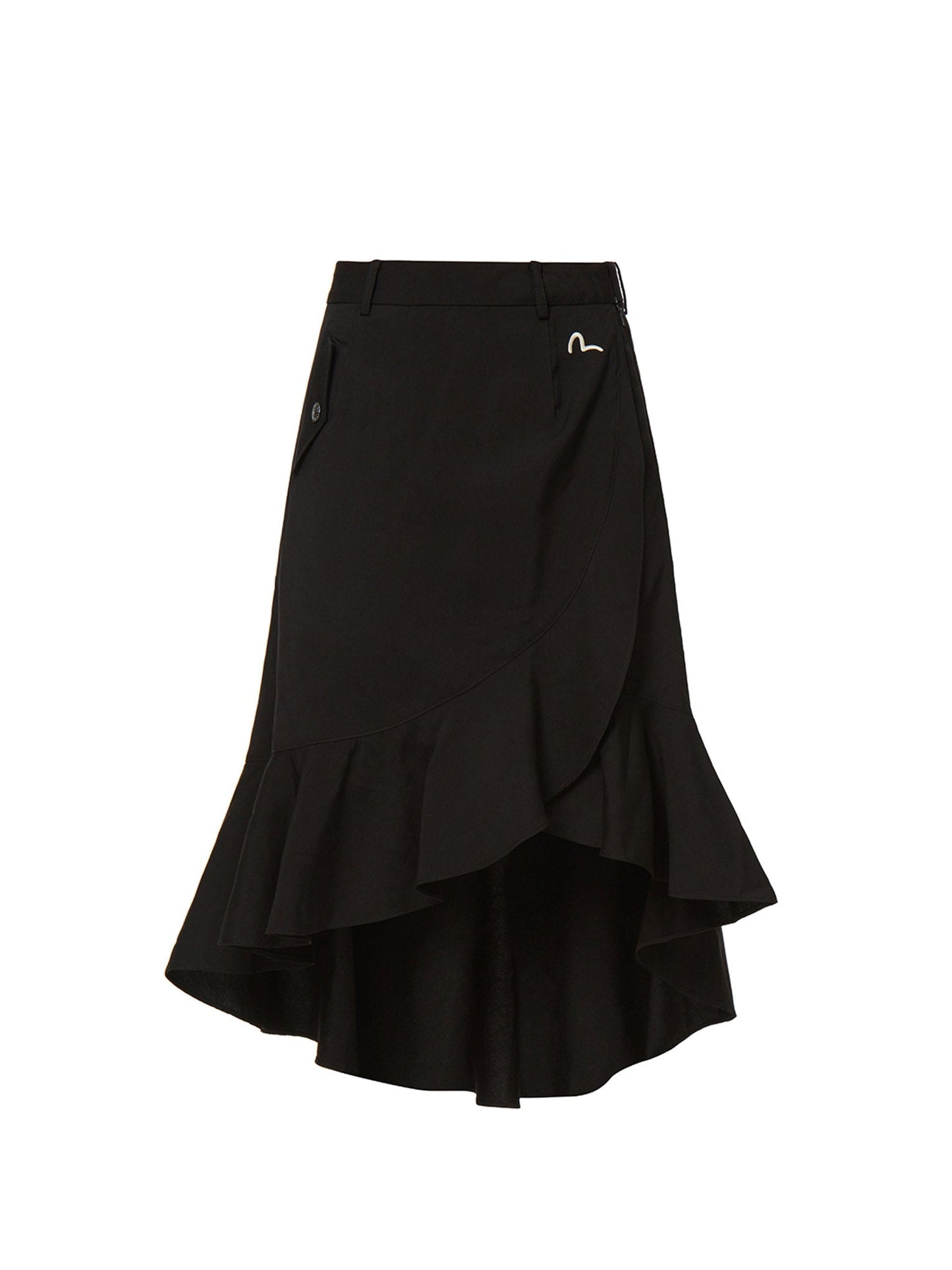 Asymmetric Ruffle Skirt