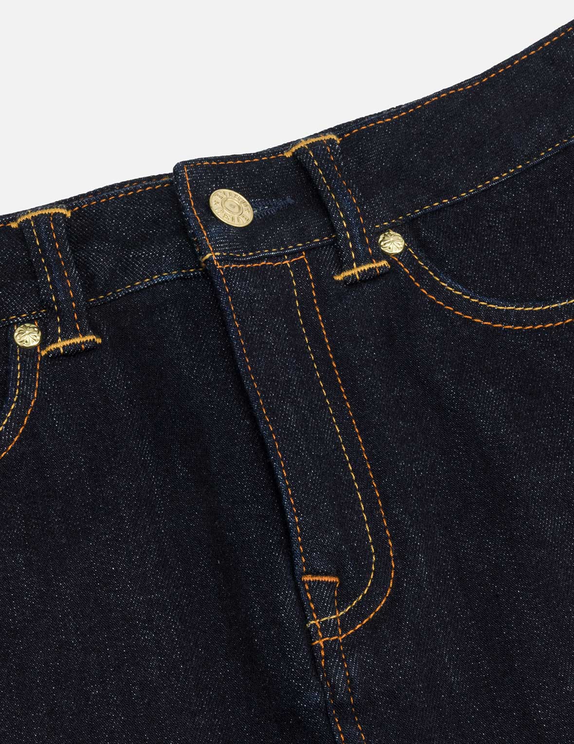 Seagull Embroidery Regular Fit Denim Skirt