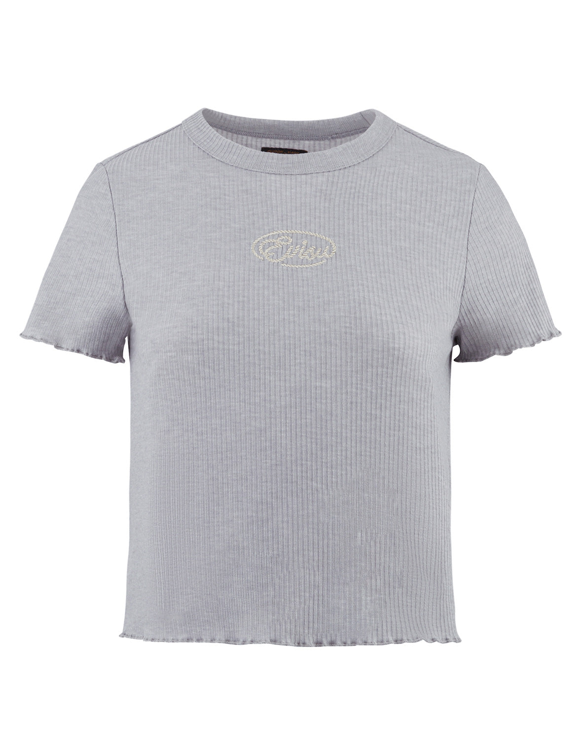 Rope Twist Logo Embroidery Fashion Fit T-shirt