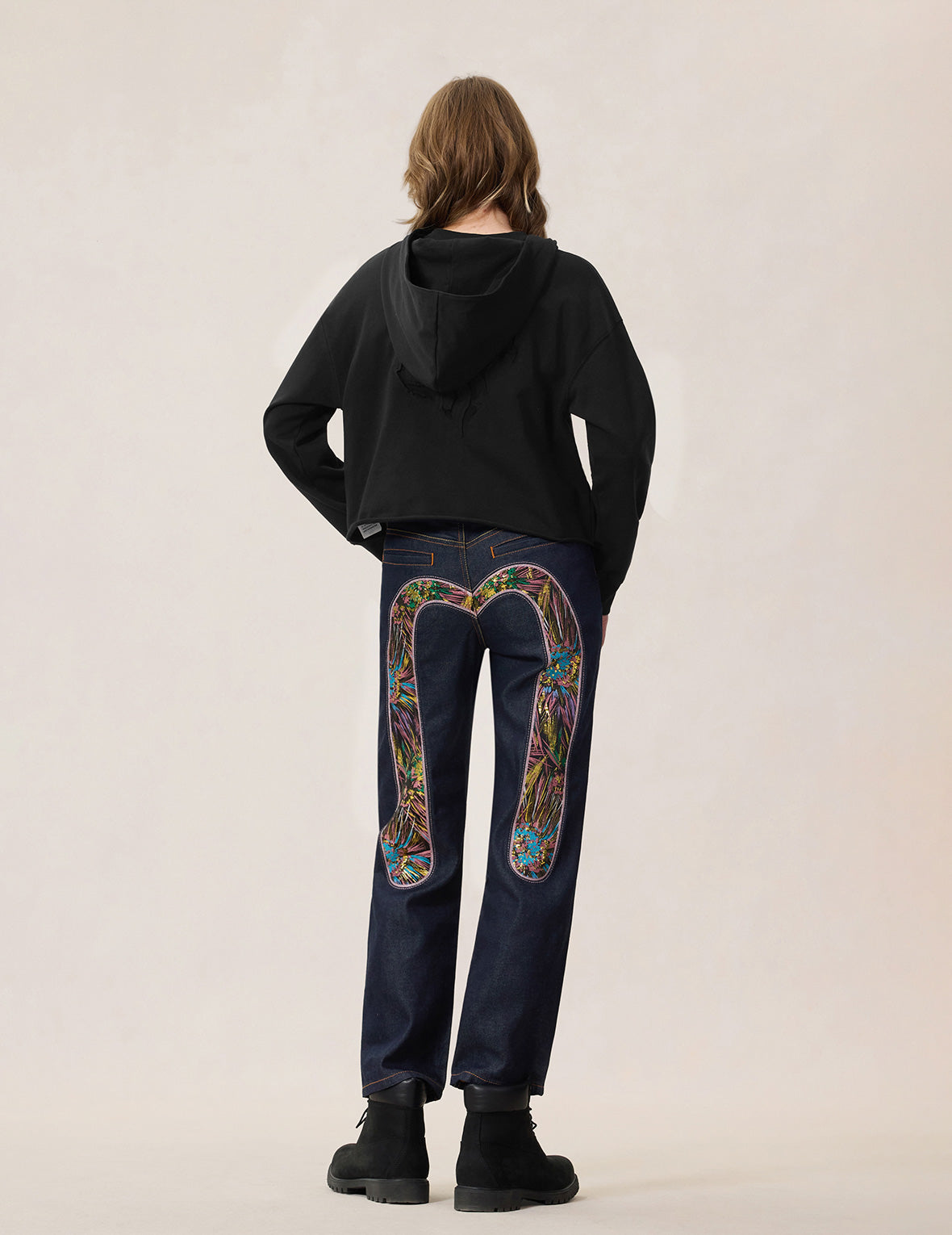Brocade Daicock Straight Jeans