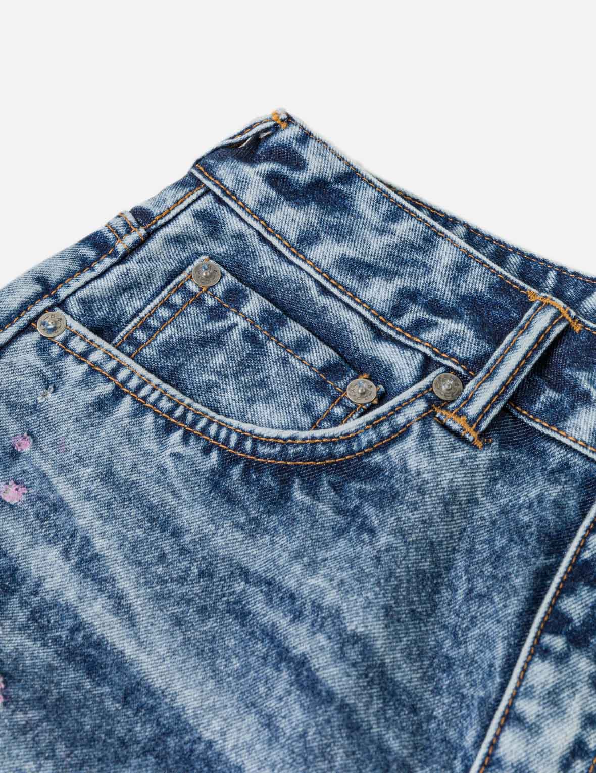 Pink Burn-Out Jeans