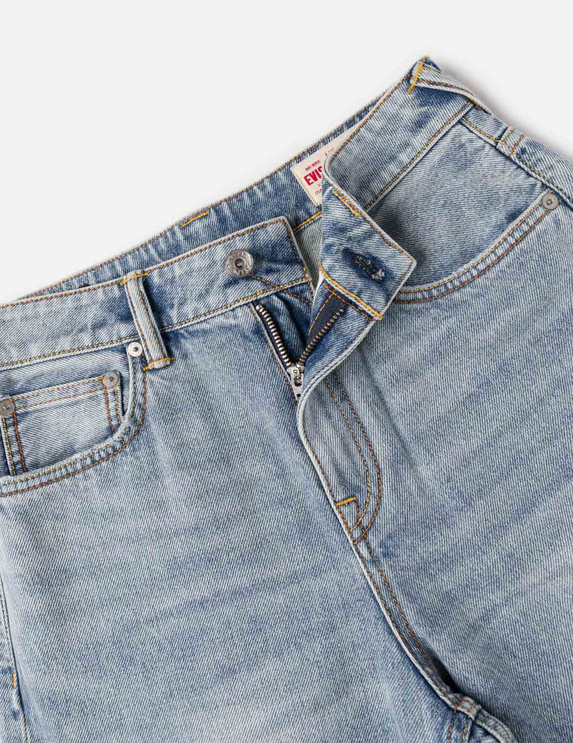 Evisu Applique Distressed Jeans