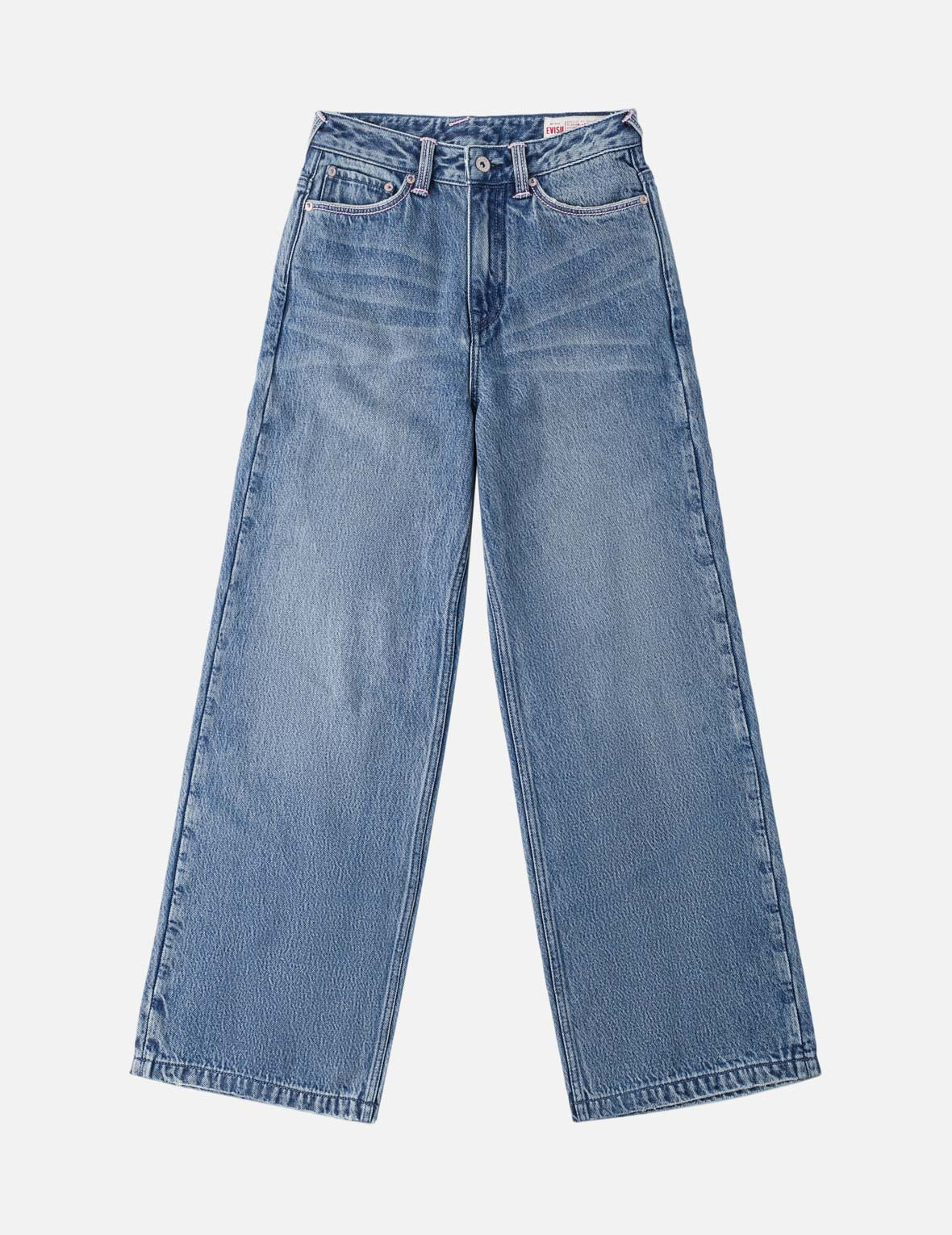 Light Pink Washed Daicock Print Jeans
