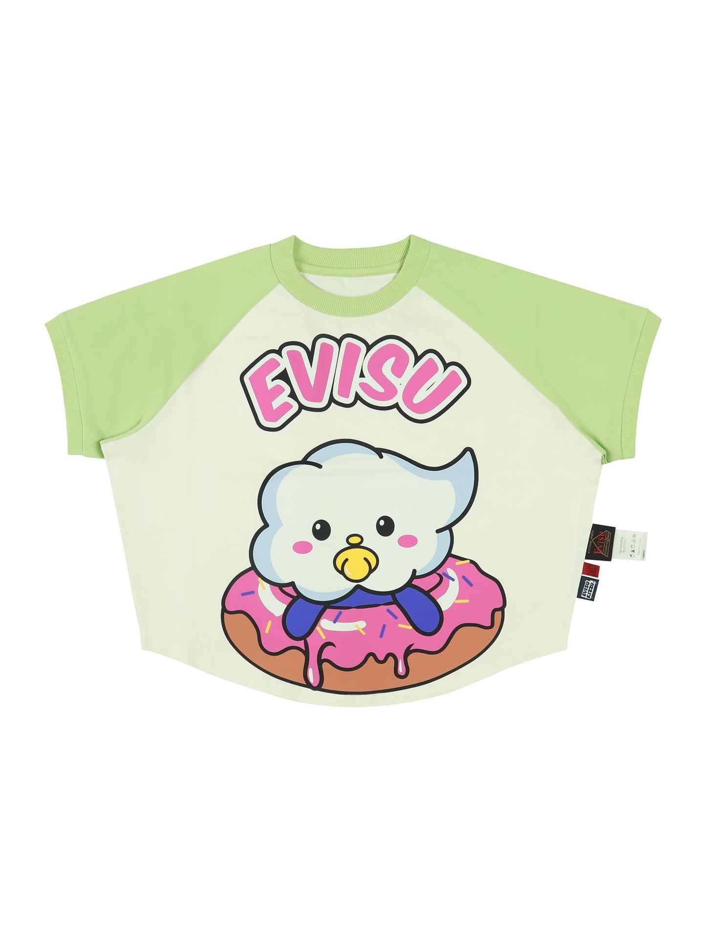 Cloud Donut and Logo Print Regular Fit T-shirt