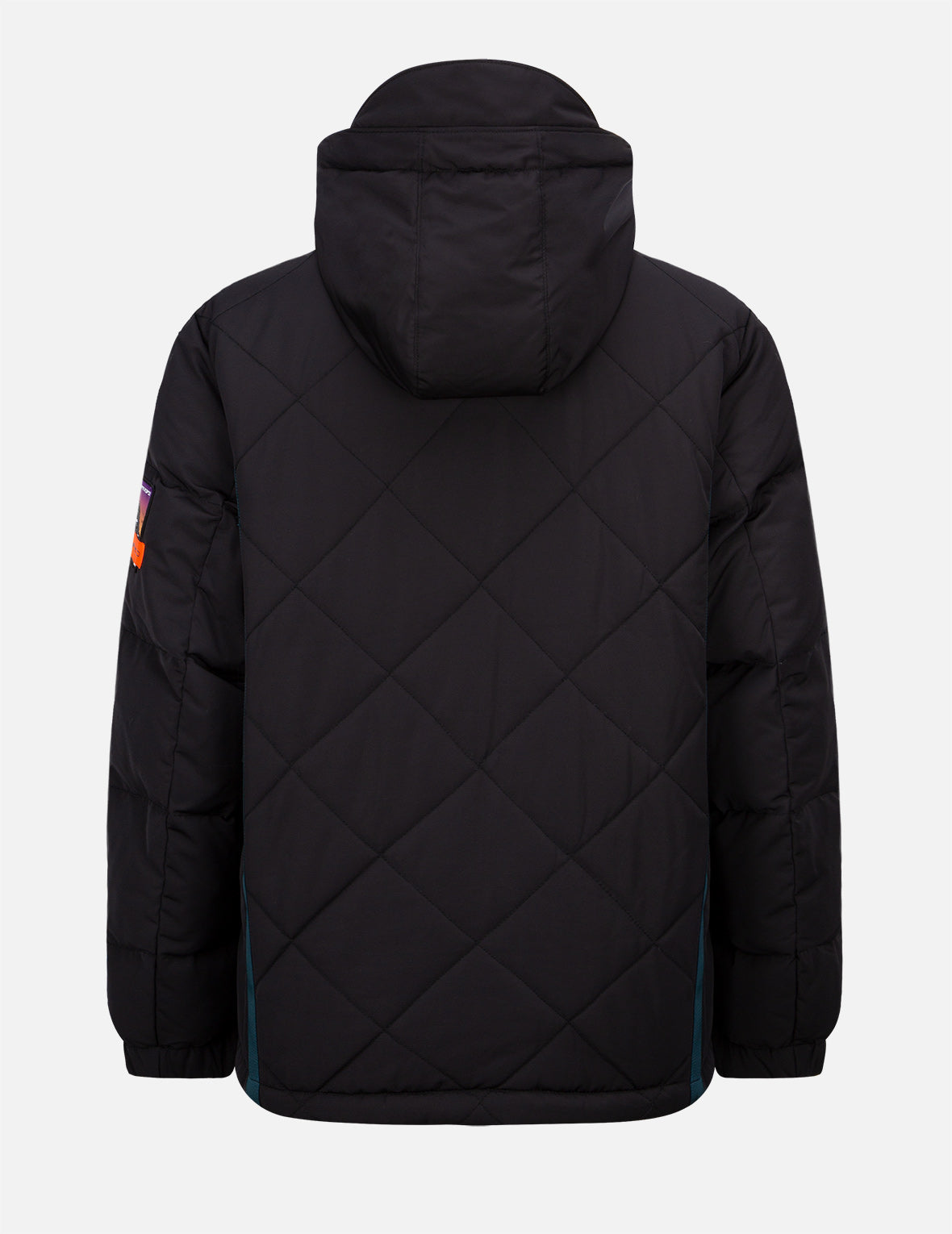 Contrast Webbing Strap Quilted Down Jacket