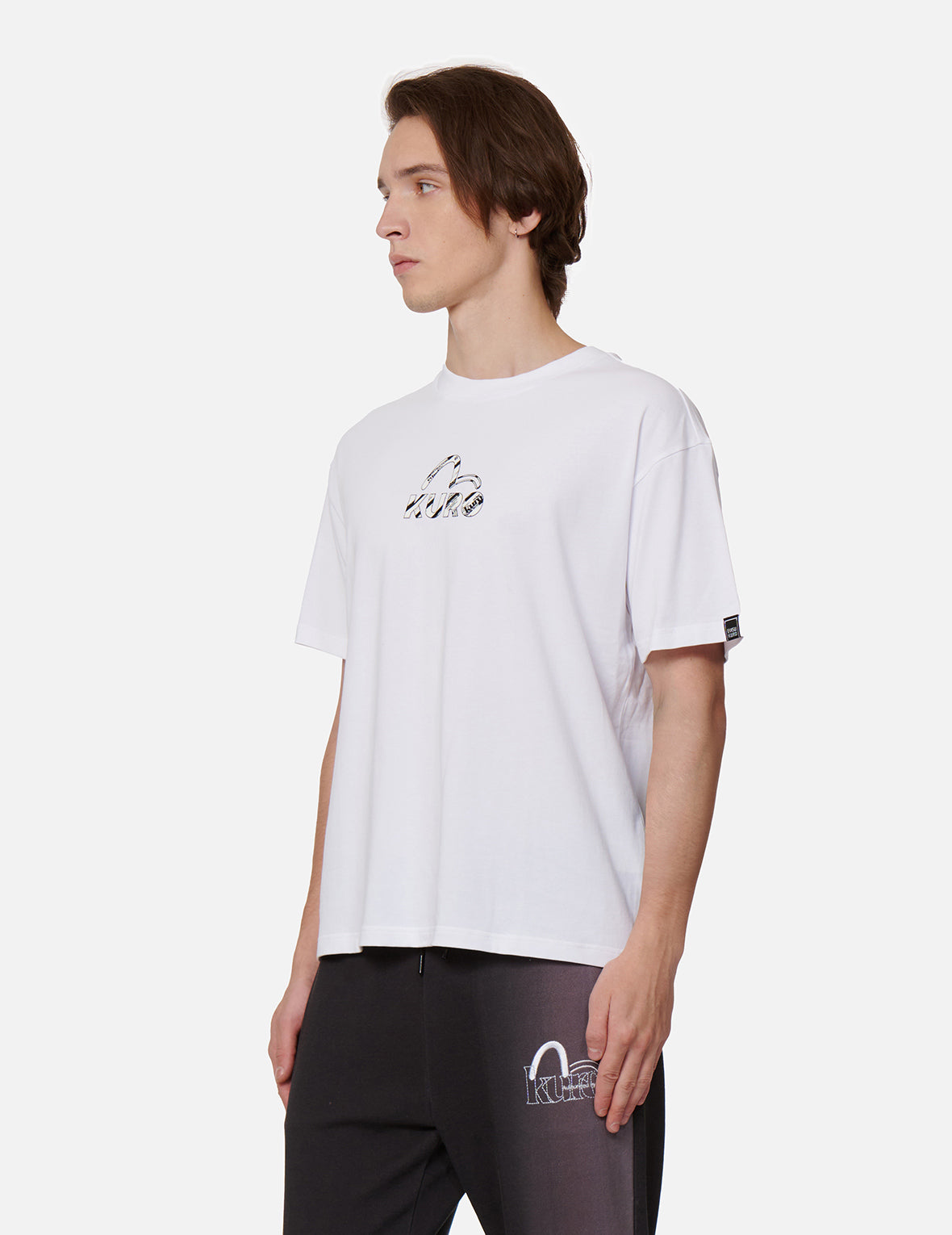 Seagull and Logo Print T-Shirt