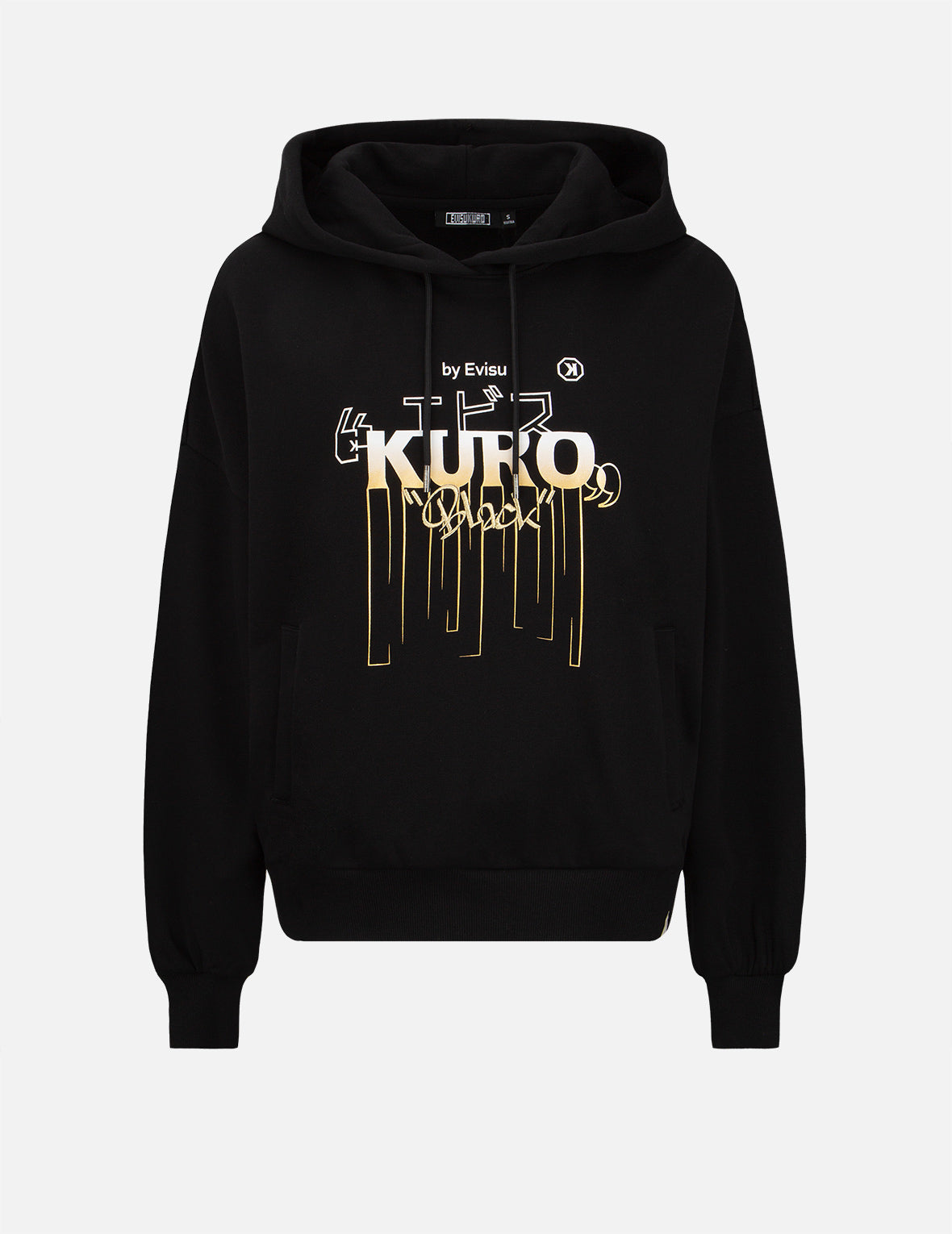 Gradient Dripping Logo Print Hoodie