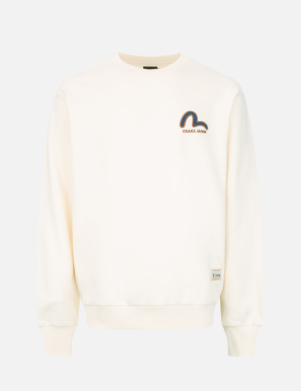 Kamon Logo Denim Appliqué Sweatshirt