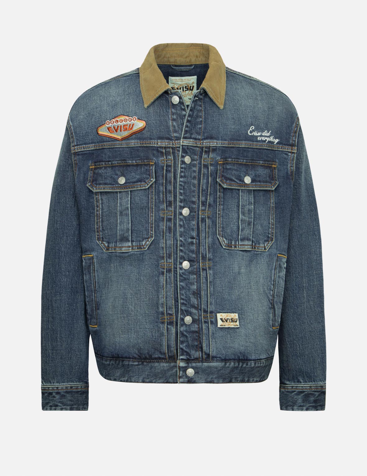 新品未使用40%OFF!!【EVISU】SS26 DENIM JACKET M Ebisu Embroidery Loose Fit Denim Jacket – EVISU