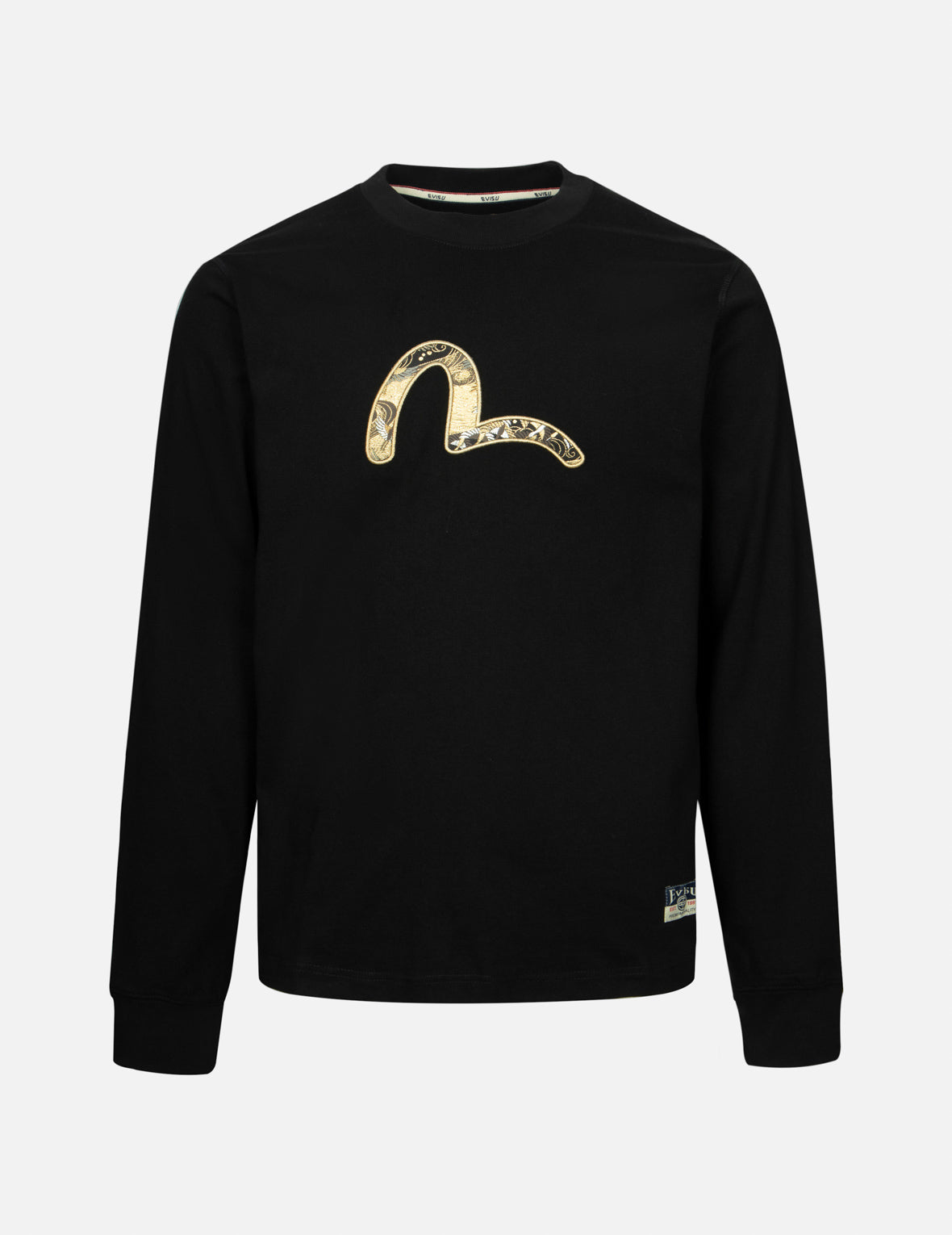 Seagull Brocade Appliqué Regular Fit Long-Sleeve T-shirt