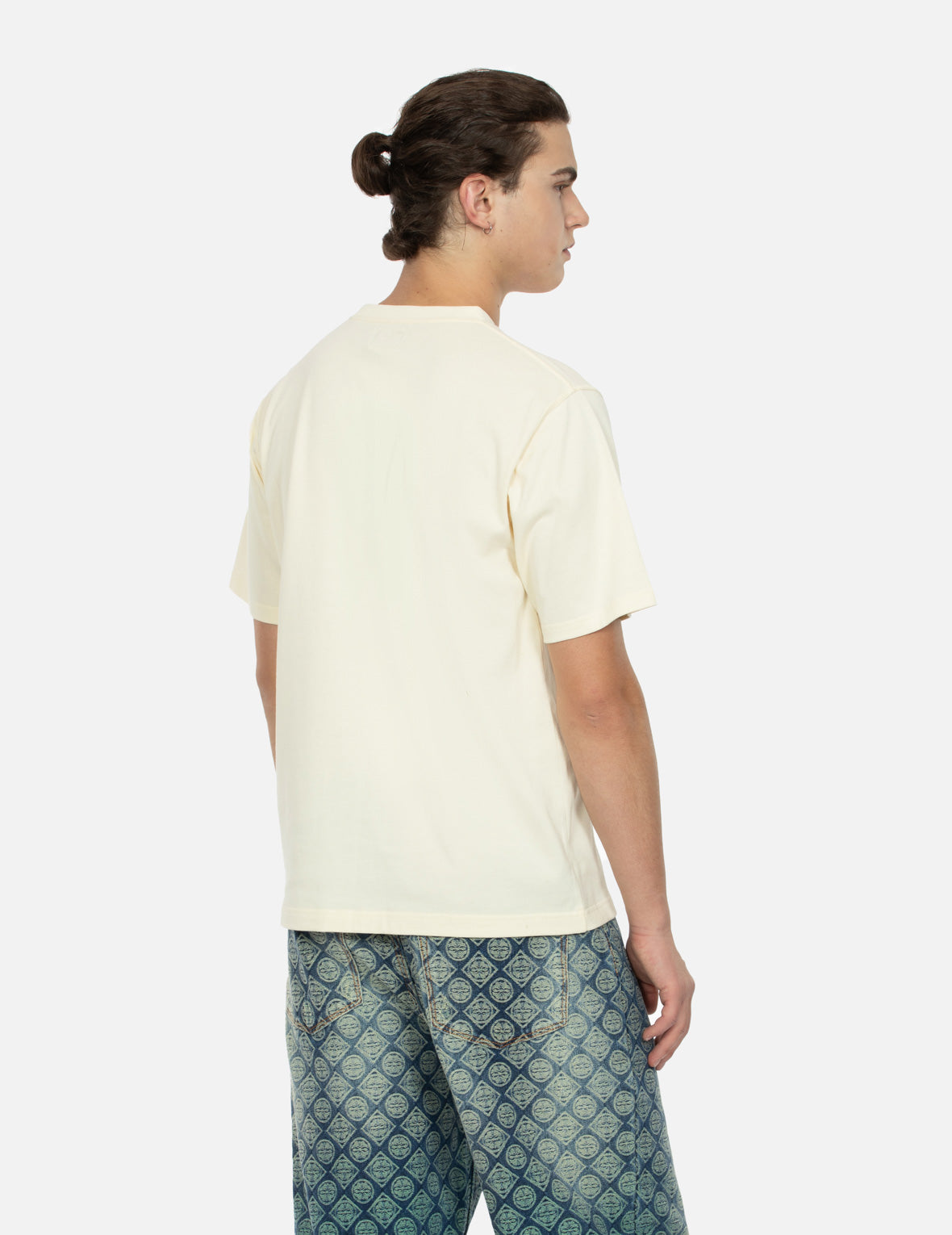 Auspicious Cloud Embroidery Regular Fit T-shirt
