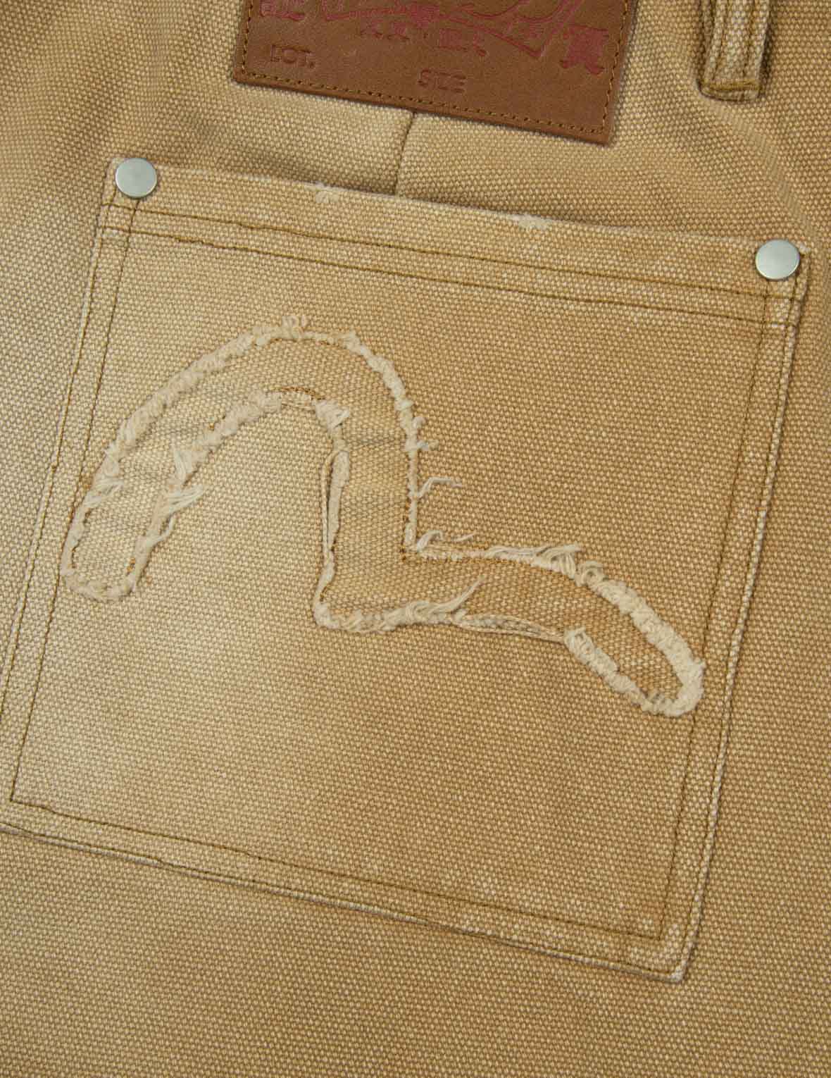 Seagull Appliqué Embroidery Baggy Fit Carpenter pants