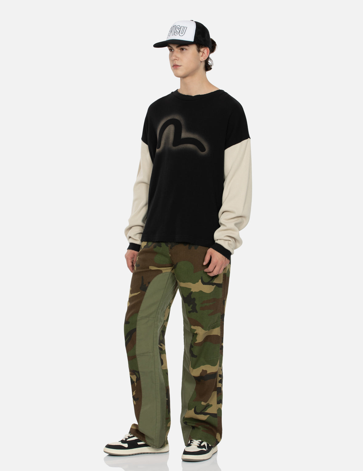 Potassium Spray Seagull Boxy Long-sleeve T-Shirt