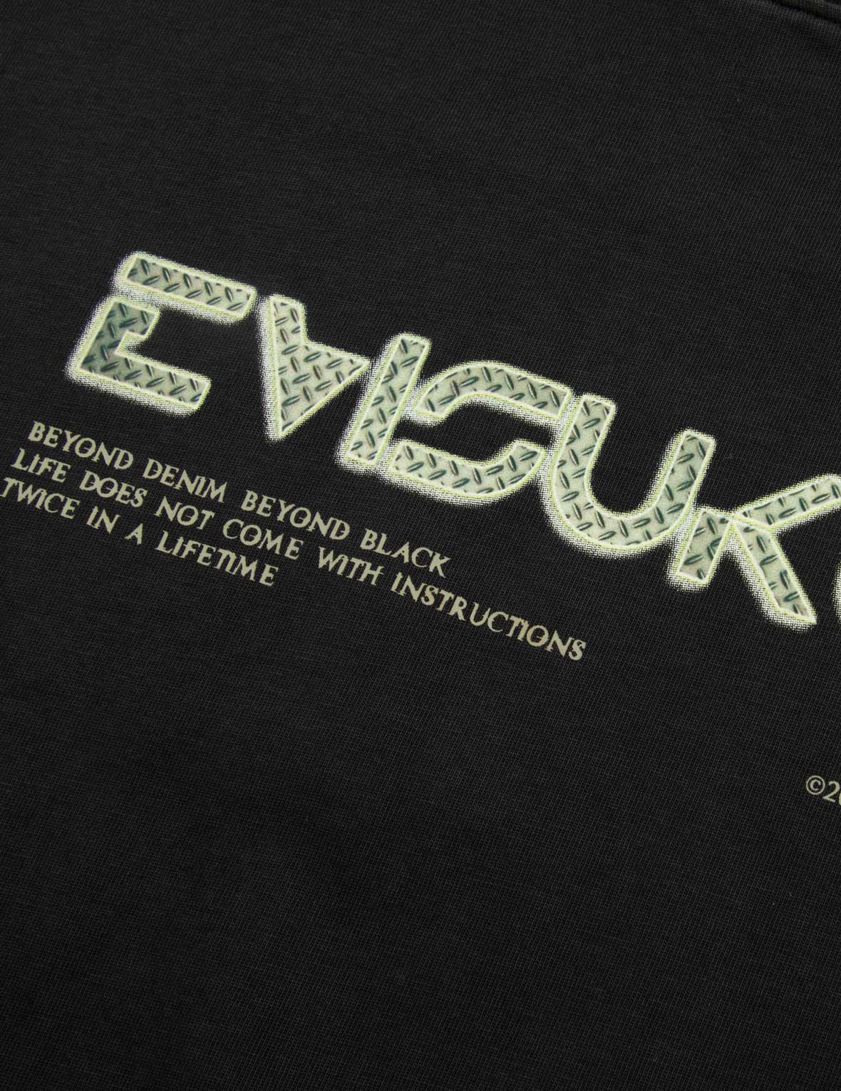 Metallic Stud Textured Logo Print T-shirt
