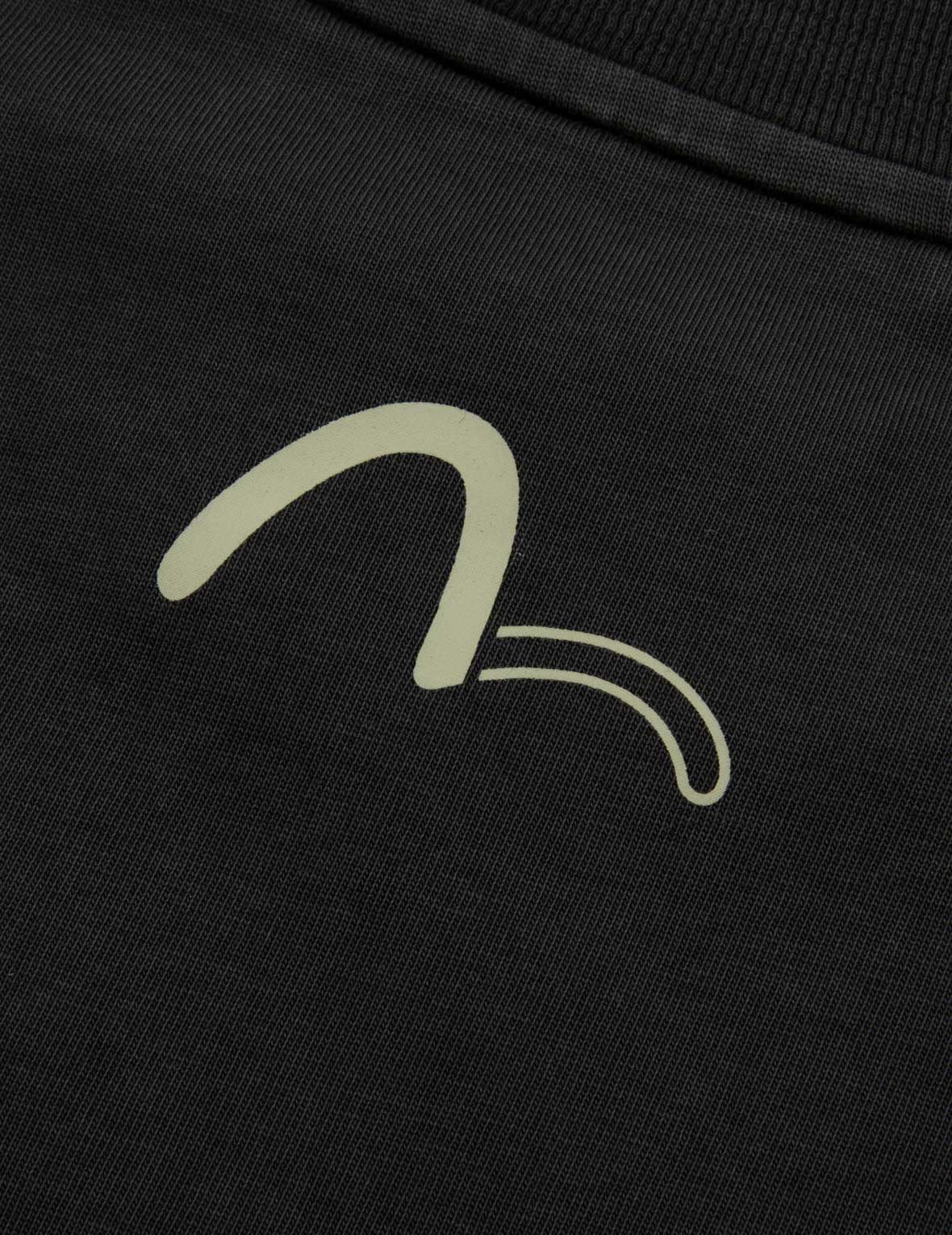 Metallic Stud Textured Logo Print T-shirt
