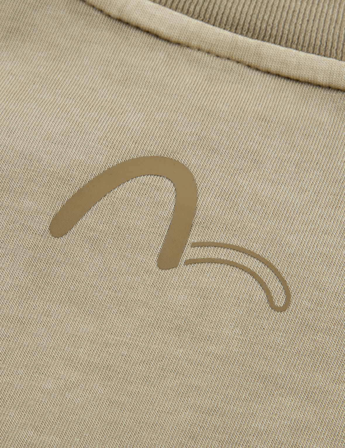 Metallic Stud Textured Logo Print T-shirt