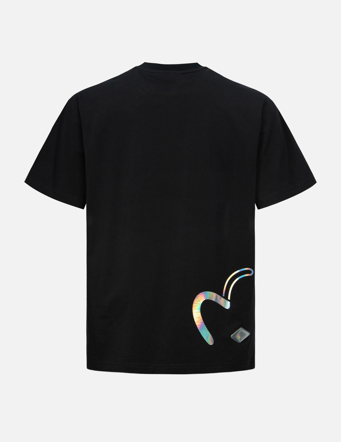 Kamon and Iridescent Seagull Print Regular Fit T-Shirt