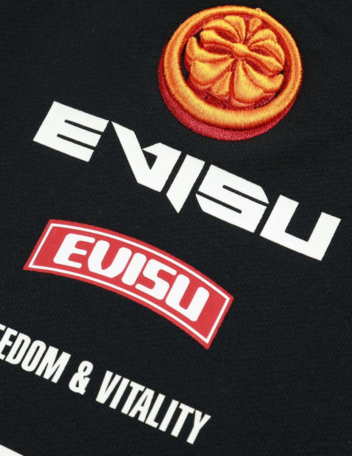 Logo Print and Kamon Embroidery Sweat Shorts