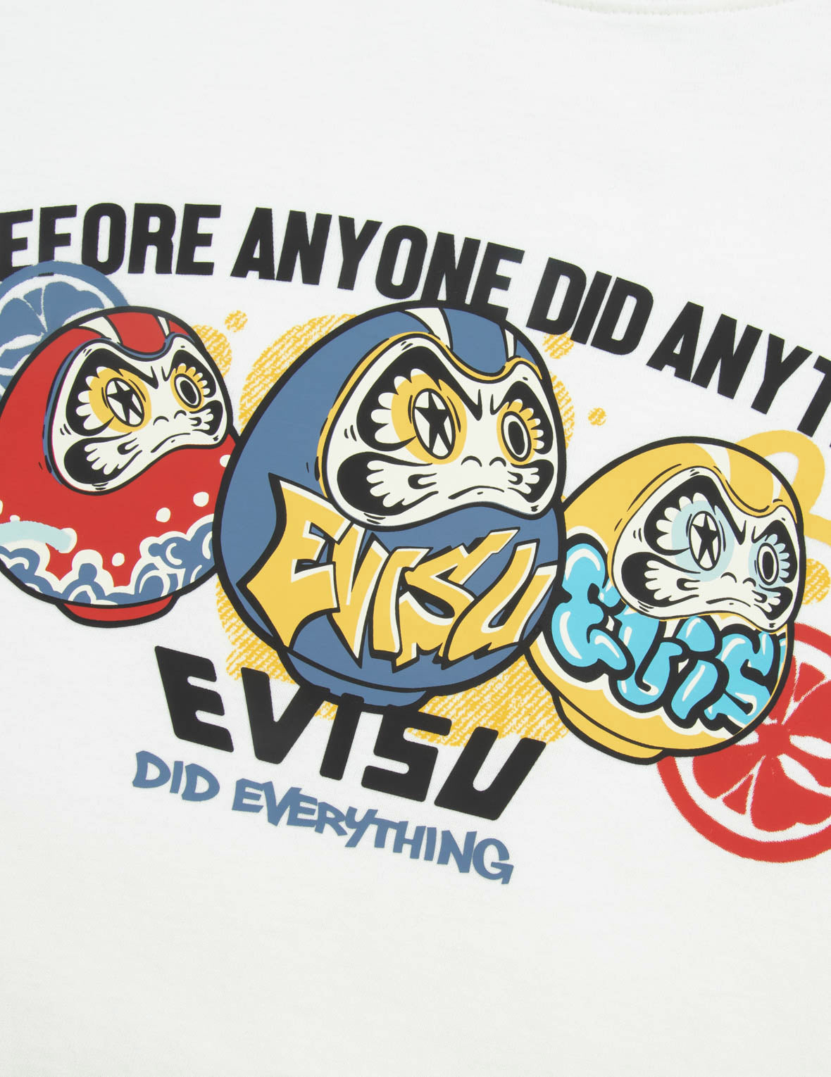 Graffiti Daruma Brothers Print T-Shirt