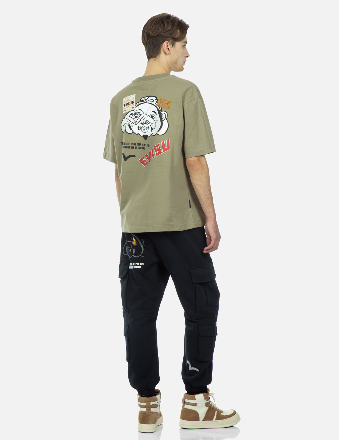 Godhead and Seagull Print T-shirt