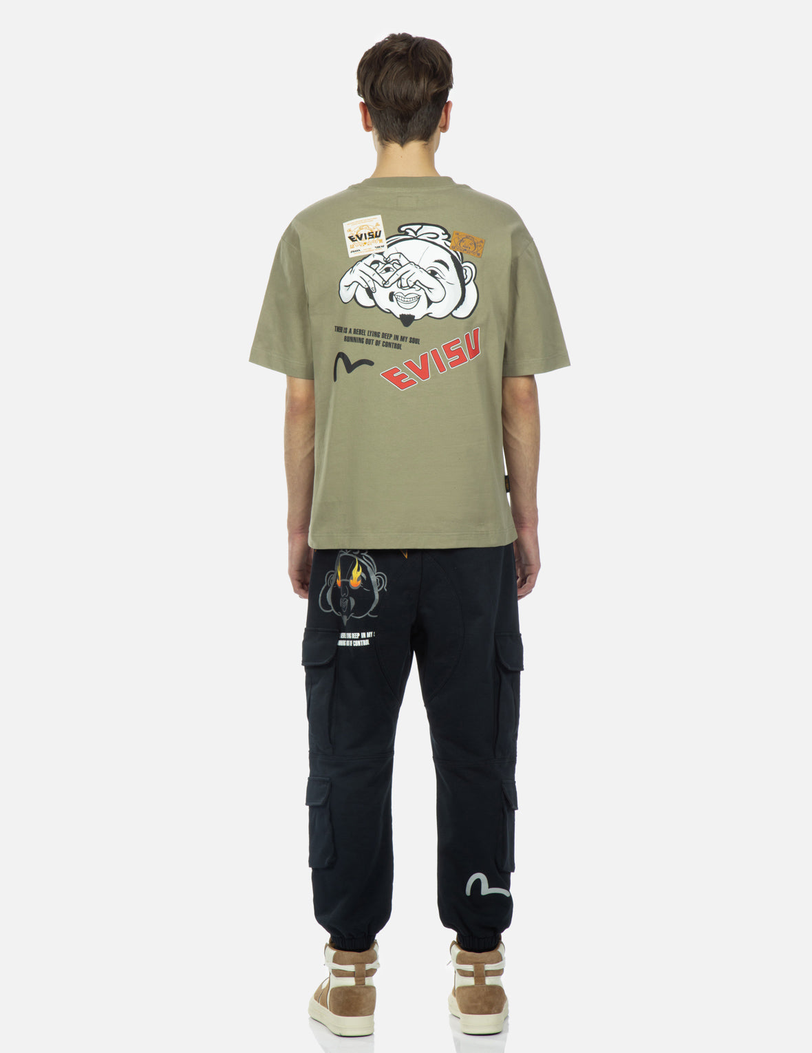 Godhead and Seagull Print T-shirt