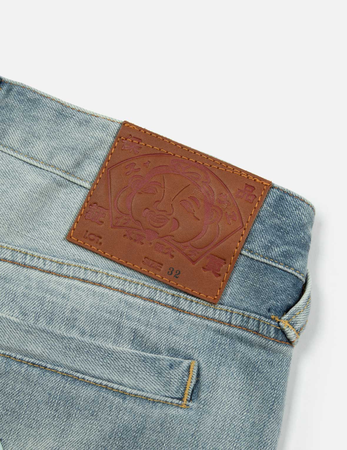 Playful Godhead Daicock Print Regular Fit Denim Shorts