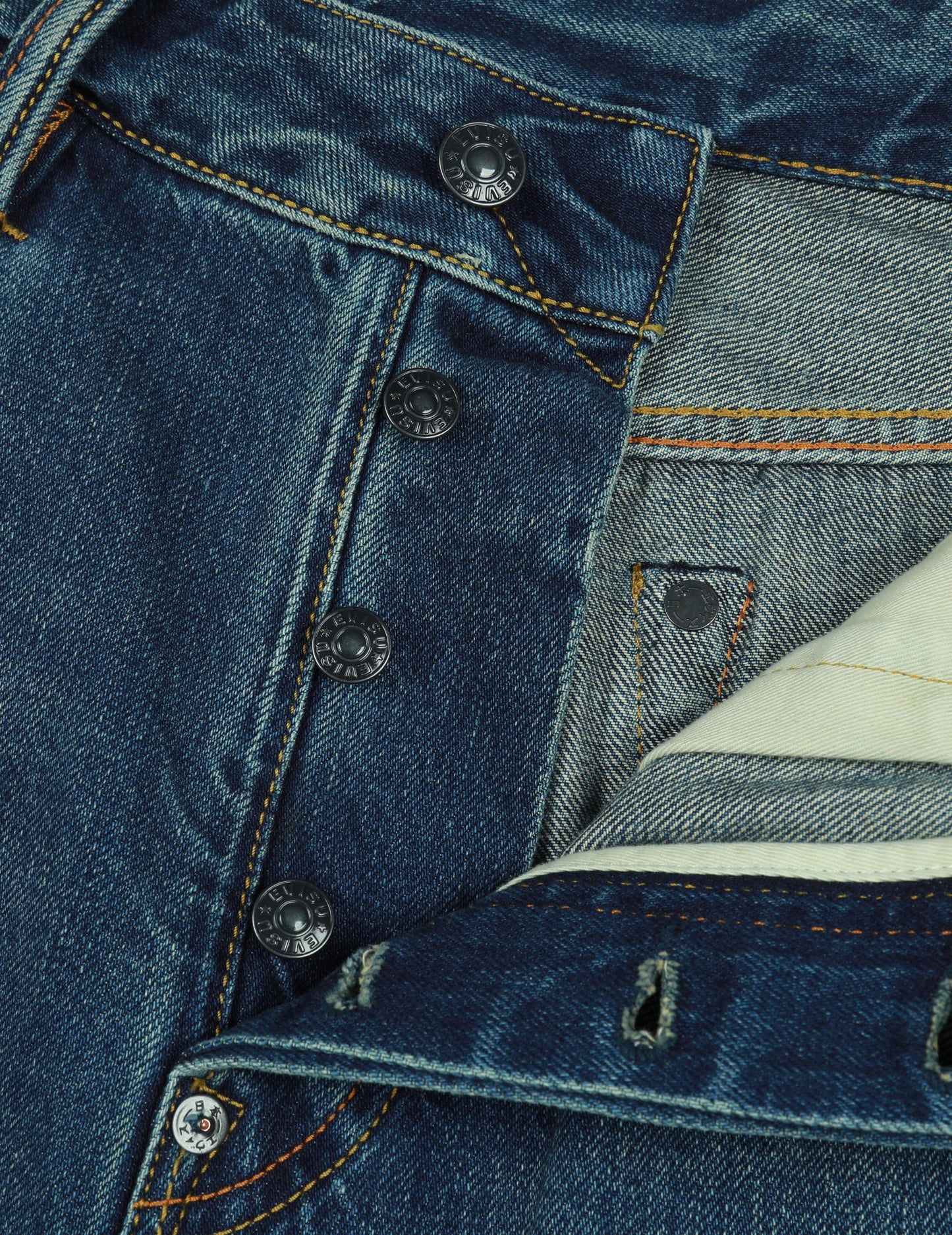 Allover Godhead Print and Seagull Embroidery Relax Fit Denim Shorts