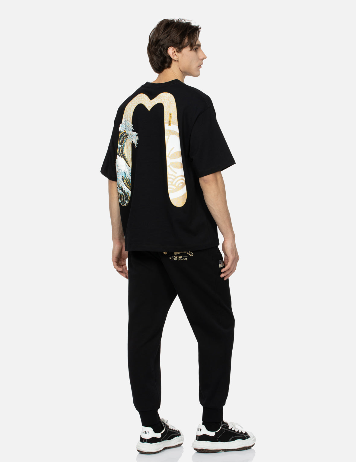 Kamon and The Great Wave Daicock Print Relax Fit T-shirt