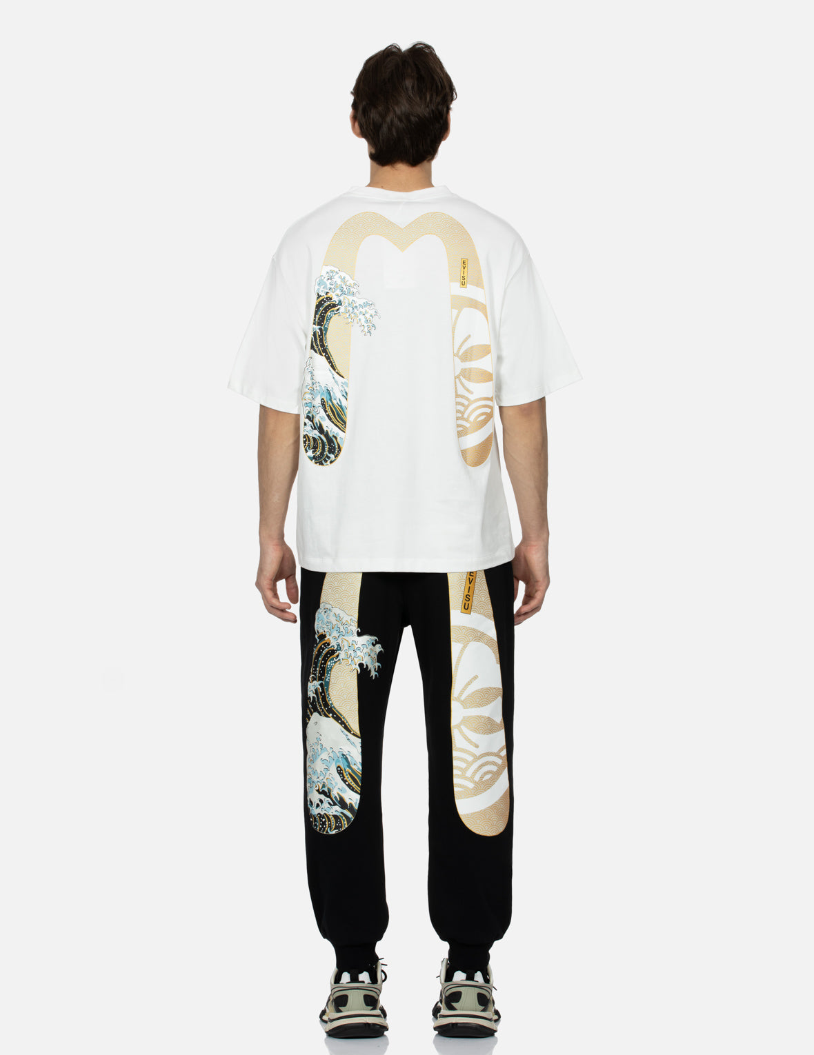 Kamon and The Great Wave Daicock Print Relax Fit T-shirt