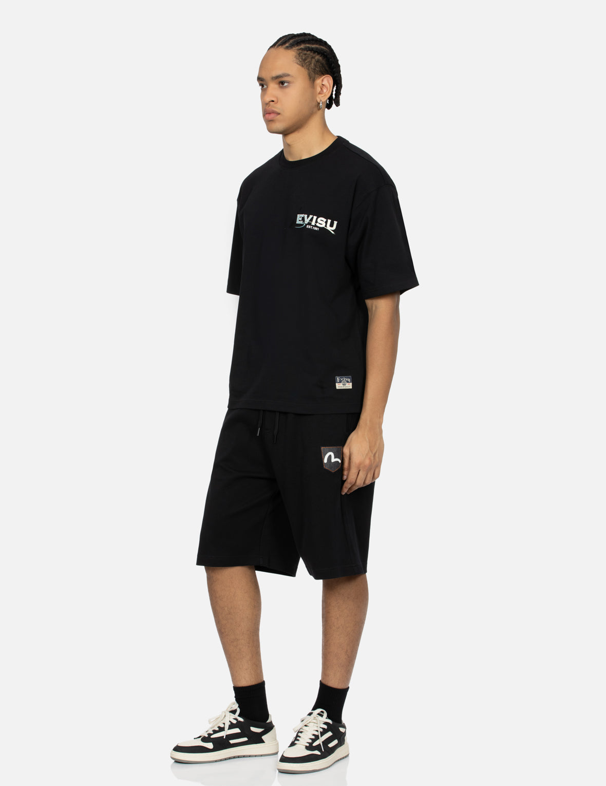 Seagull and Logo Print Relax Fit T-shirt