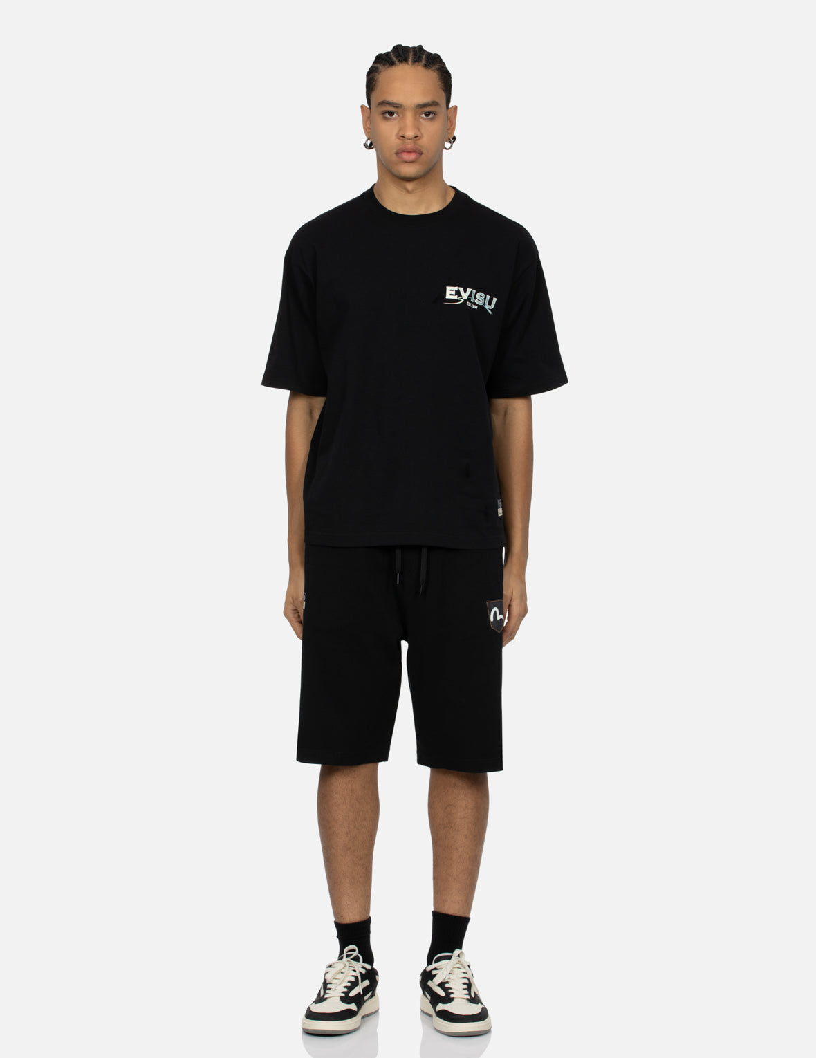 Seagull and Logo Print Relax Fit T-shirt