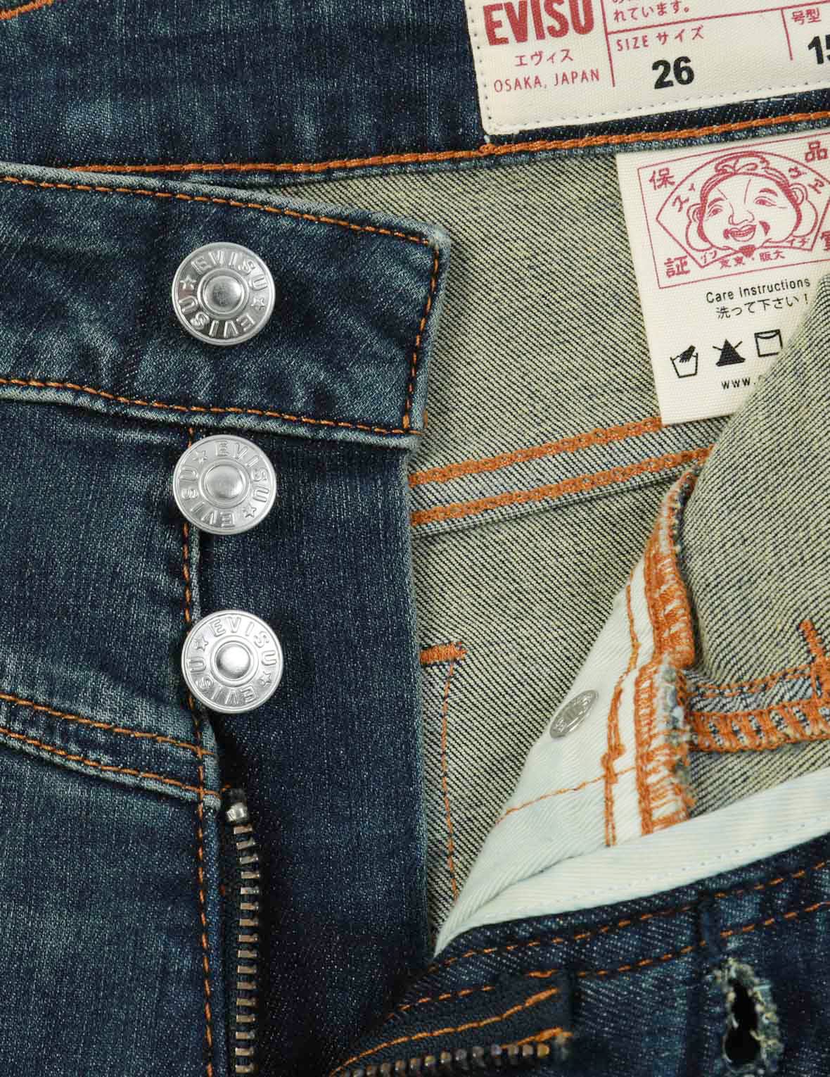 Graffiti Daruma and Logo-pattern Seagull Skinny Jeans