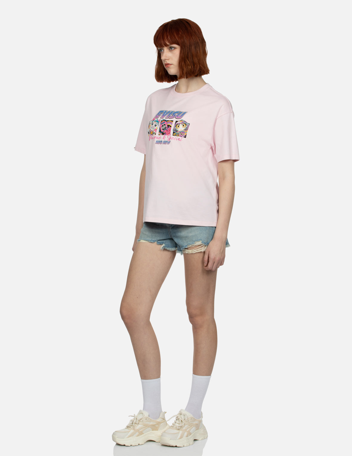 Multiple Print Oversized T-shirt